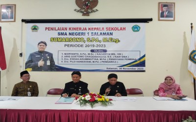 Ka Cabdin Pendidikan Wilayah VIII Acungi Jempol Kinerja Kepala SMAN 1 Salaman